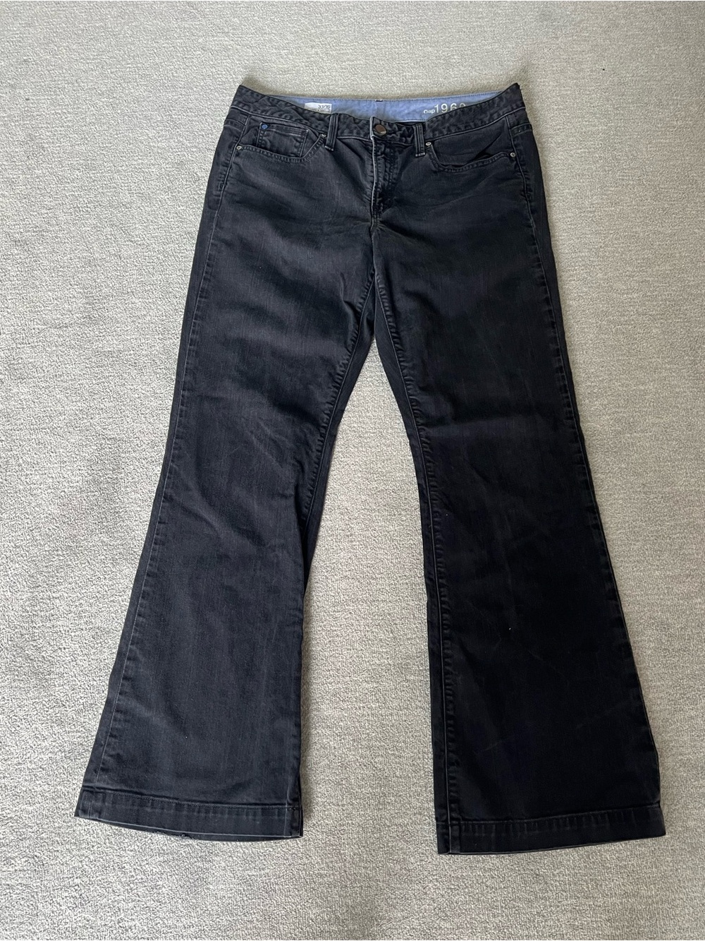 Gap 1969 Long and Lean Women's Black Boot Cut Jeans Sz. 33/16
